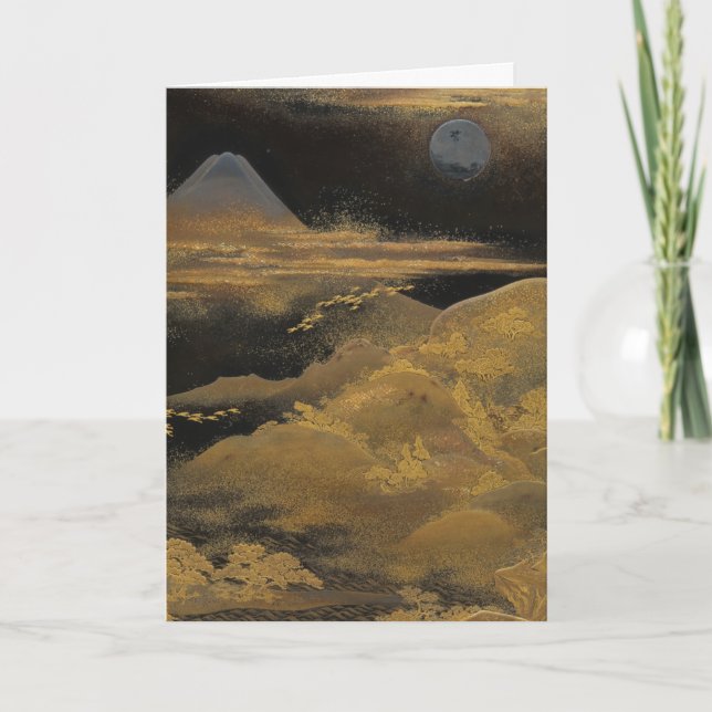 Carte Le Mont Fuji au clair de lune : Blanc (Devant)