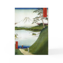 Le mont Fuji vu d'un lac Hiroshige 1858