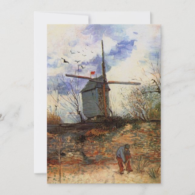 Carte Le Moulin de la Galette par Vincent van Gogh (Devant)