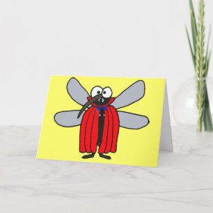 Carte Le moustique du vampire AF pensant à vous cardent