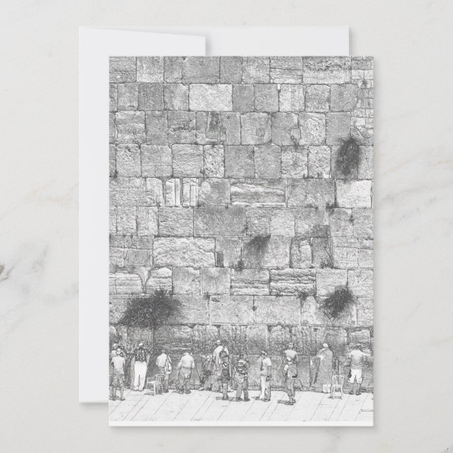 Carte Le Mur Occidental, Jérusalem (Devant)