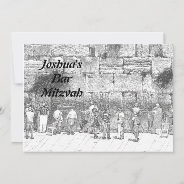 Carte Le Mur Occidental, Jérusalem (Devant)