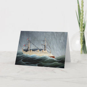 Carte Le navire dans la tempête   Henri Rousseau