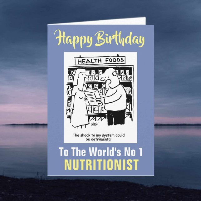 Carte Le nutritionniste n°1 du monde - Joyeux anniversai (Créateur téléchargé)