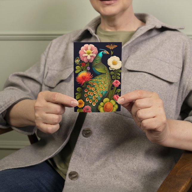 Carte Le paon | Moderne Haeckel Custom (Créateur téléchargé)