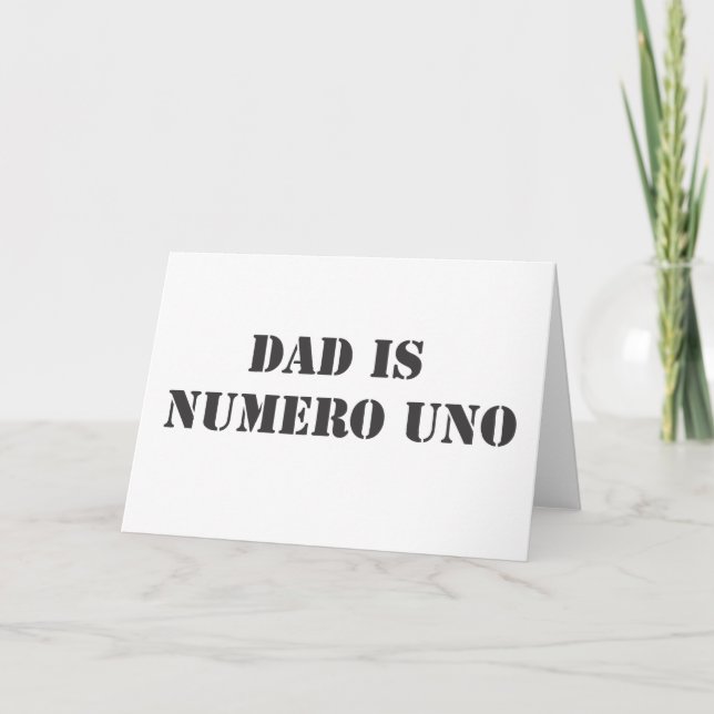 Carte le papa est l'ONU de numero (Devant)