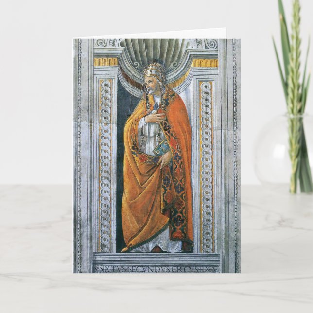 Carte Le Pape Saint-Sixte II par Sandro Botticelli (Devant)
