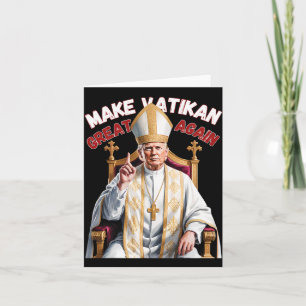 Carte Le pape Trump et le président Trump