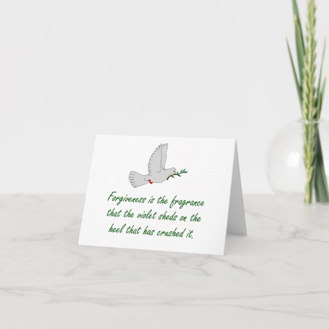 Carte Le Pardon Est Le Parfum - Citations De Pardon (Devant)