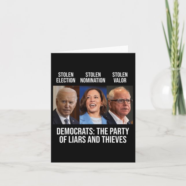Carte Le Parti Des Menteurs Et Des Voleurs Soutient Le P (Devant)