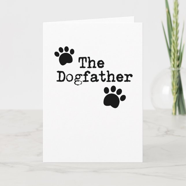 Carte Le père de chien Papa Hommes Drôle Fête des pères  (Devant)