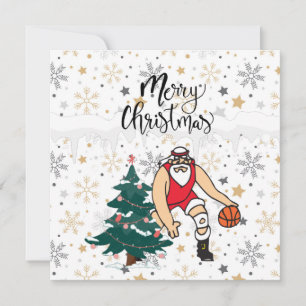 Carte Le Père Noël joue avec Noël  
