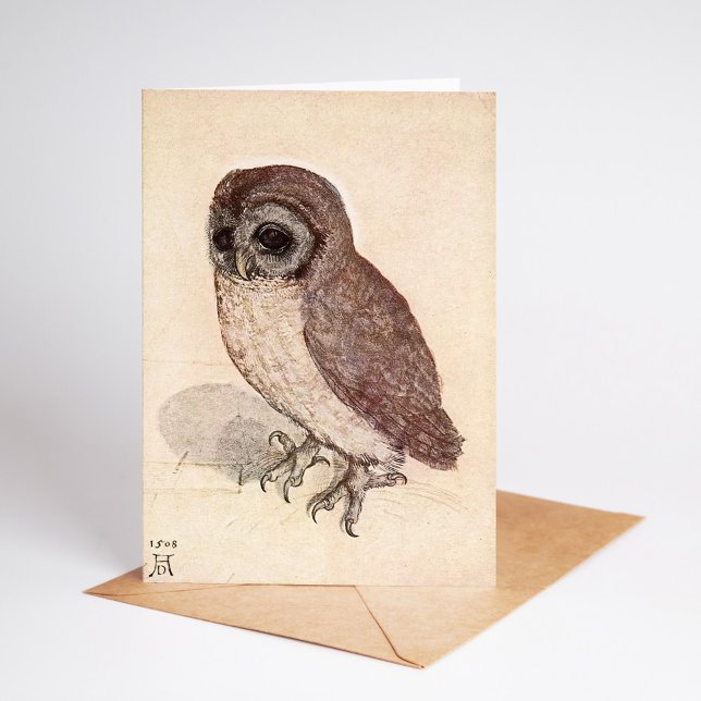 Carte Le Petit hibou | Albrecht Dürer (Créateur téléchargé)