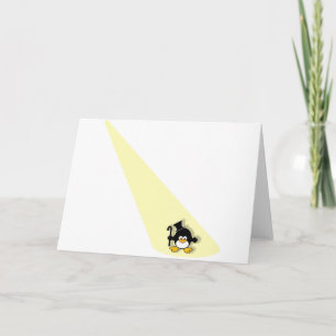 Carte Le pingouin sous les projecteurs