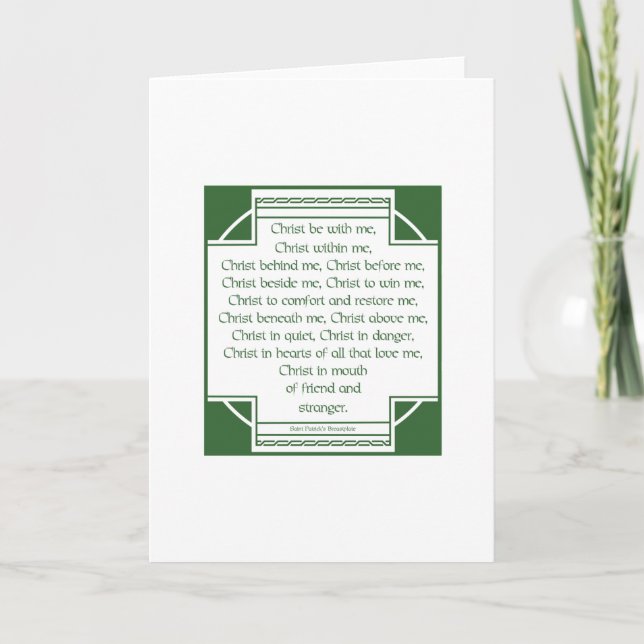 Carte Le plastron de St Patrick (Devant)