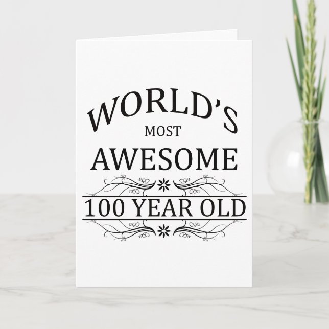 Carte Le plus génial des 100 ans du monde (Devant)