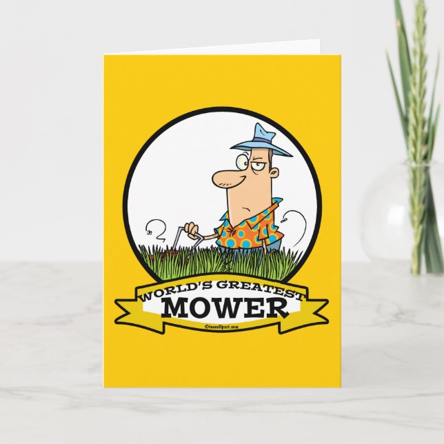 CARTE LE PLUS GRAND CARTOON HOMMES DE LA PELOUSE (Devant)