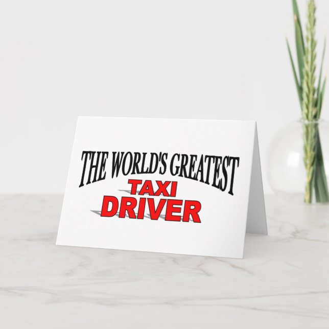 Carte Le plus grand chauffeur de taxi du monde (Devant)