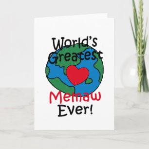 Carte Le plus grand coeur de Memaw du monde