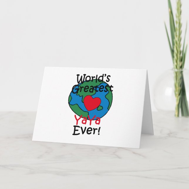 Carte Le plus grand coeur de YaYa du monde (Devant)