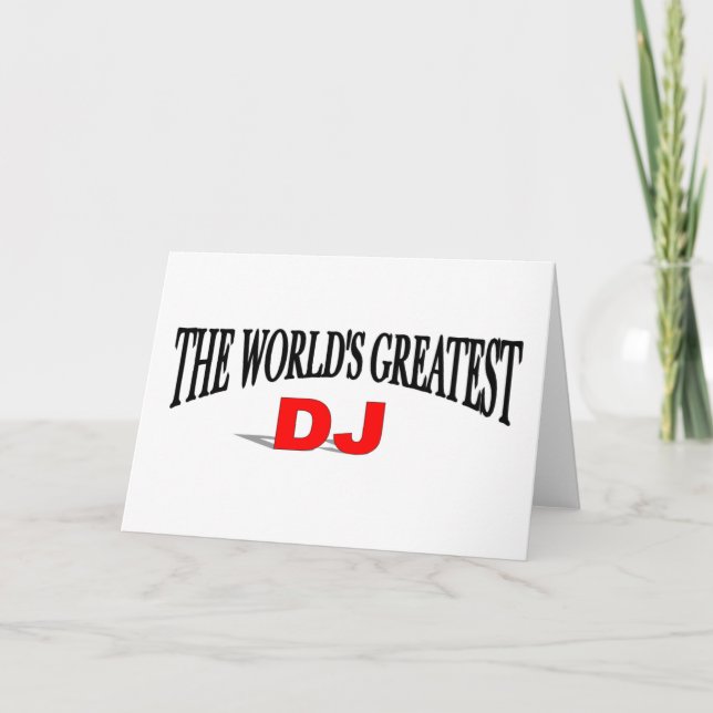 Carte Le plus grand DJ du monde (Devant)