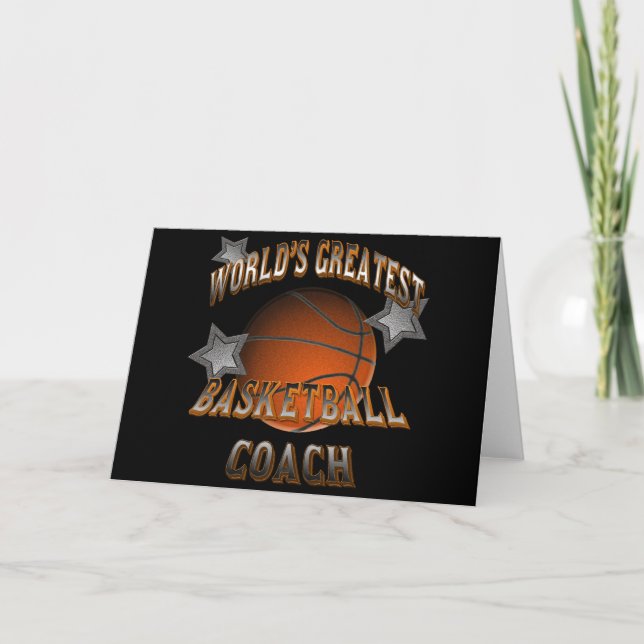 Carte Le plus grand entraîneur de basket-ball du monde (Devant)