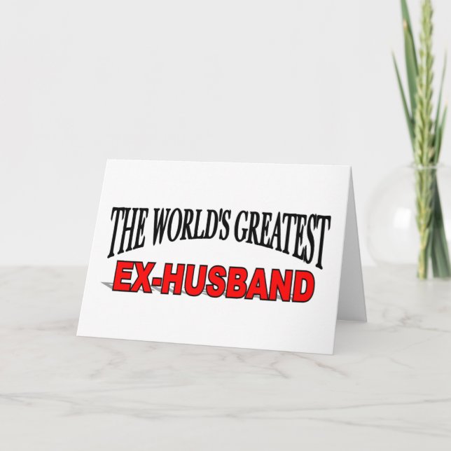 Carte Le plus grand ex-mari du monde (Devant)