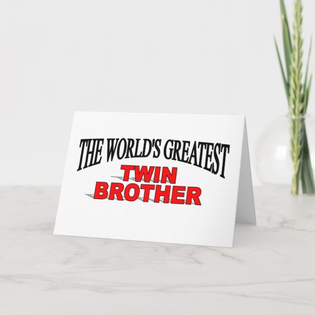 Carte Le plus grand frère jumeau du monde (Devant)