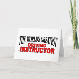 Carte Le plus grand instructeur de conduite au monde