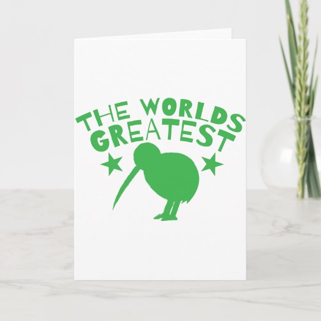Carte Le PLUS GRAND KIWI du monde (Nouvelle Zélande (Devant)