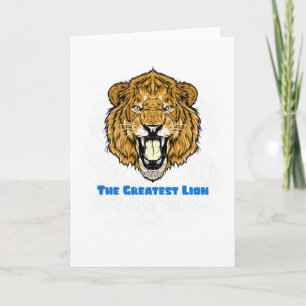 Carte Le plus grand lion