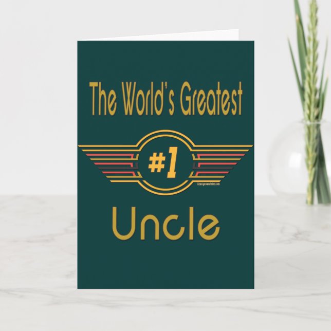 Carte Le plus grand oncle du monde (Devant)