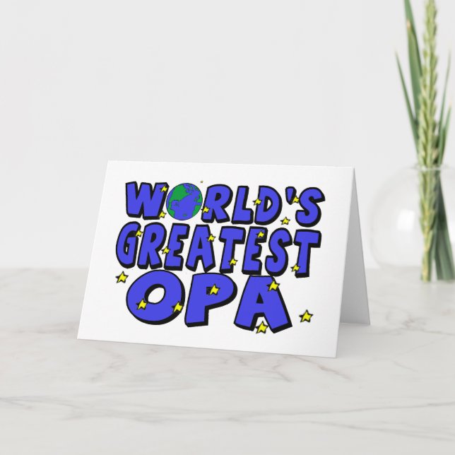 Carte Le plus grand Opa du monde (Devant)