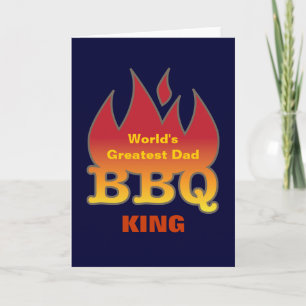 Carte Le plus grand papa BBQ KING du monde