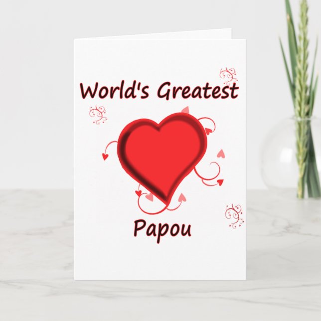 Carte Le plus grand papou du monde (Devant)