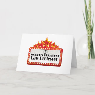 Carte Le plus grand professeur de Droit du monde