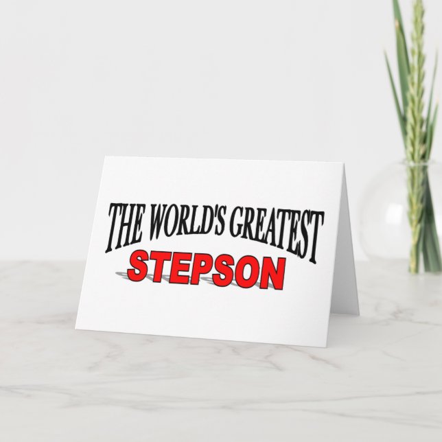 Carte Le plus grand Stepson du monde (Devant)