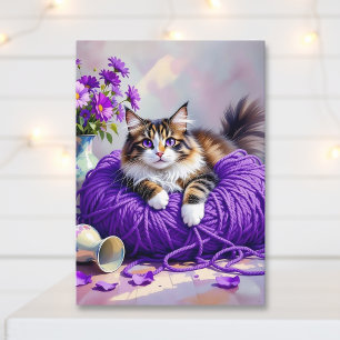Carte Le poème le plus doux sur le thème du chat pour pe