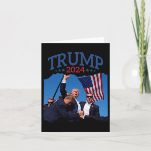 Carte Le poing court a tapé 2024 Priez pour Trump ne don
