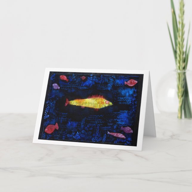 Carte Le poisson rouge, Paul Klee (Devant)