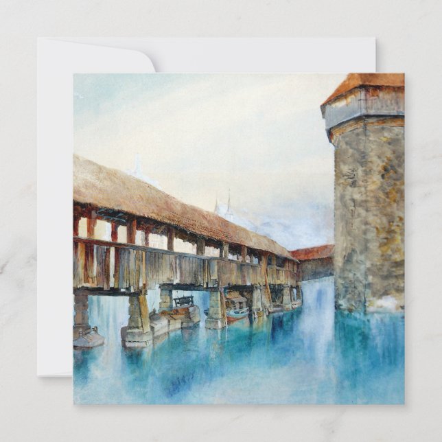 Carte Le pont de la Chapelle à Lucerne (Suisse) (Devant)