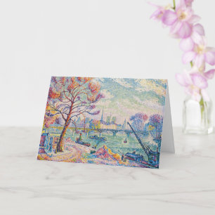 Carte Le Pont Des Arts Paris   Paul Signac  