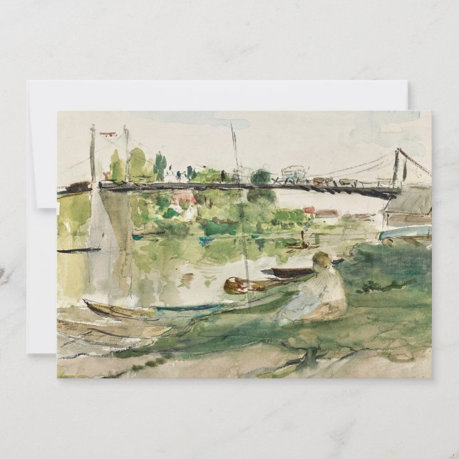 Carte Le Pont sur l'Oise | Berthe Morisot (Devant)