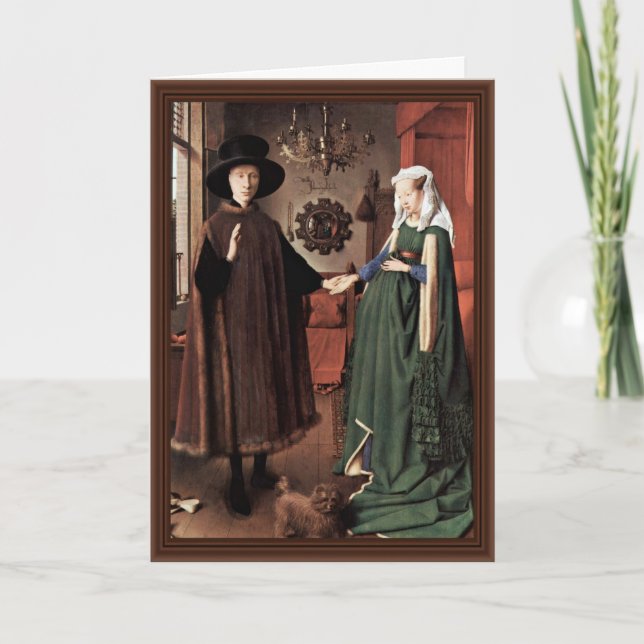 Carte Le portrait d'Arnolfini le mariage d'Arnolfini par (Devant)