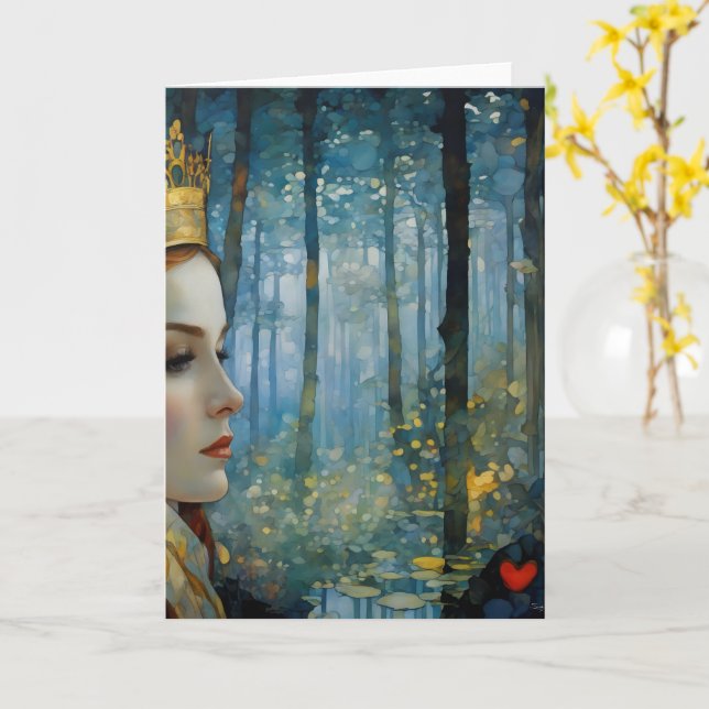 Carte Le portrait de l'histoire du coeur perdu de la Rei (Fleur jaune)