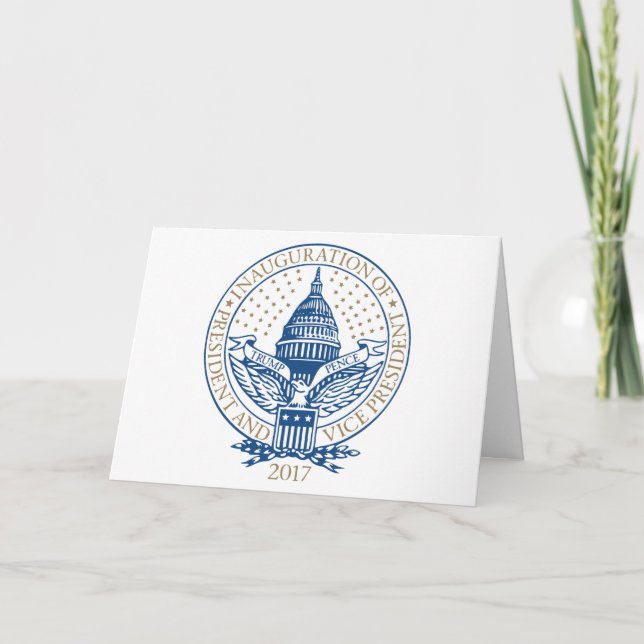 Carte Le Président Inaugural Logo Inauguration de penny (Devant)