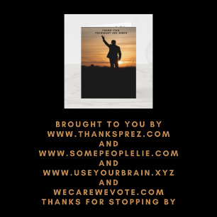 Carte Le président Merci Joe Biden