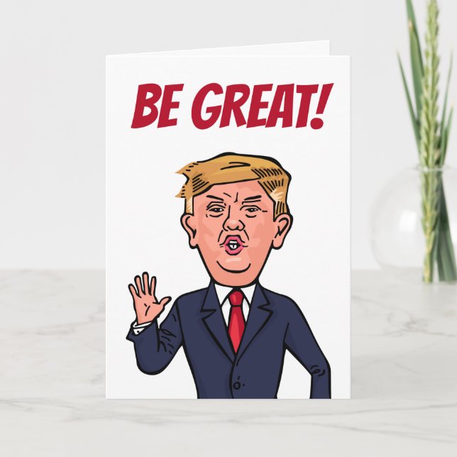 Carte Le président patriotique Donald Trump Drôle Drôle  (Devant)