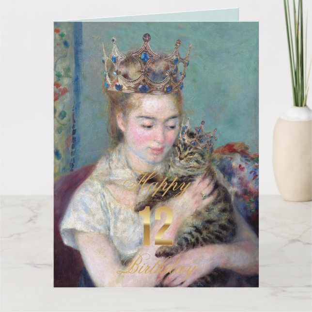 Carte Le Prince et moi Joyeux 12e anniversaire (Devant)