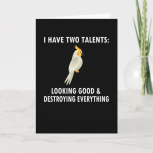 Carte Le propriétaire de Cockatiel Dons Oiseau Cockatiel